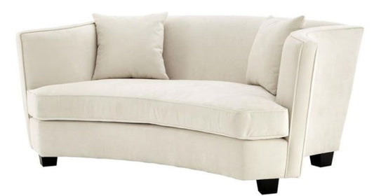 Designer Sofa Naturfarbig 178 x 107 x H. 72,5 cm - Luxus Kollektion