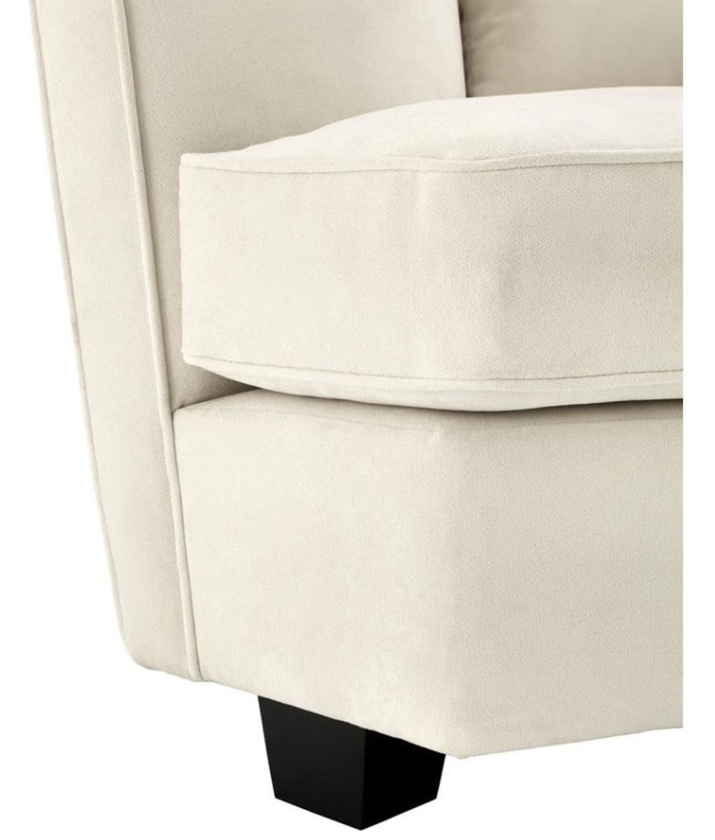 Designer Sofa Naturfarbig 178 x 107 x H. 72,5 cm - Luxus Kollektion