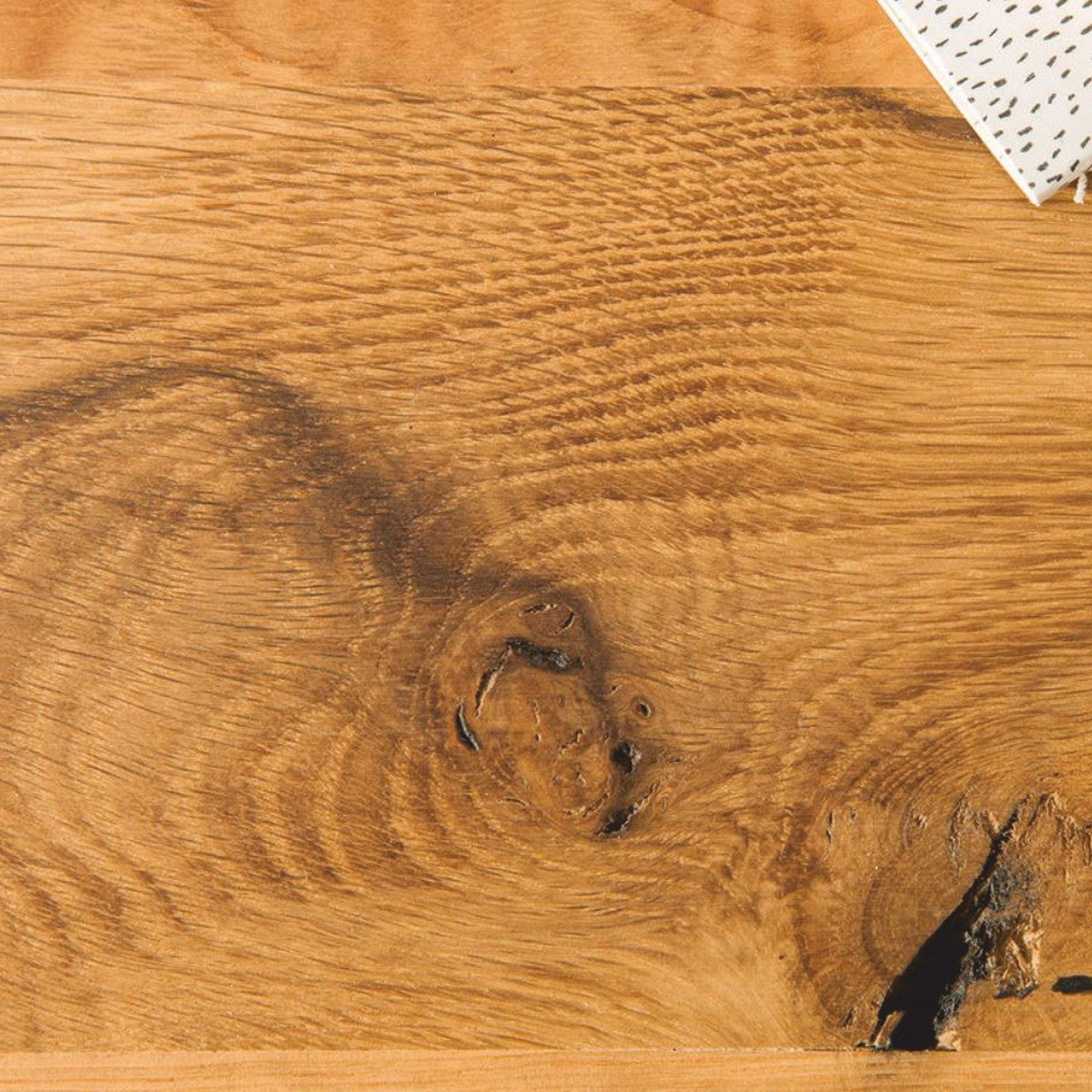 Esstisch Naturfarben / Schwarz 200 cm - Rechteckiger Küchentisch