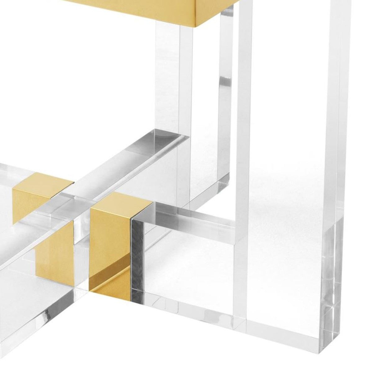 Wohnzimmer Beistelltisch Gold 60 x 60 x H. 50 cm - Luxus Möbel