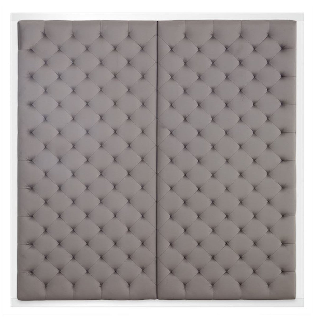 Designer Bett-Kopfteil Silber-Grau 180 x H. 180 cm - Luxus Qualität