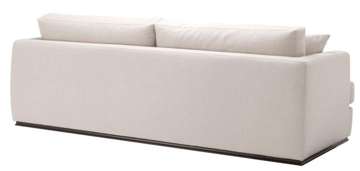 Wohnzimmer Sofa Naturfarbig 234 x 103 x H. 86 cm - Luxus Qualität