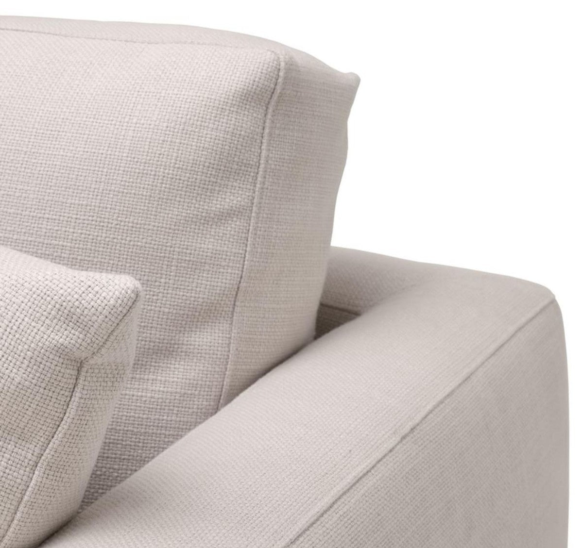 Wohnzimmer Sofa Naturfarbig 234 x 103 x H. 86 cm - Luxus Qualität