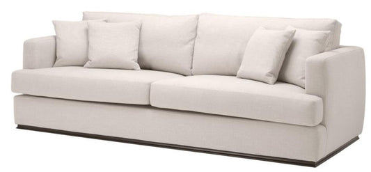 Wohnzimmer Sofa Naturfarbig 234 x 103 x H. 86 cm - Luxus Qualität