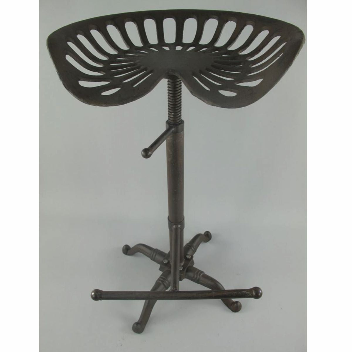 Industrie Stil Gusseisen Barhocker Rustikal Braun H. 75 cm