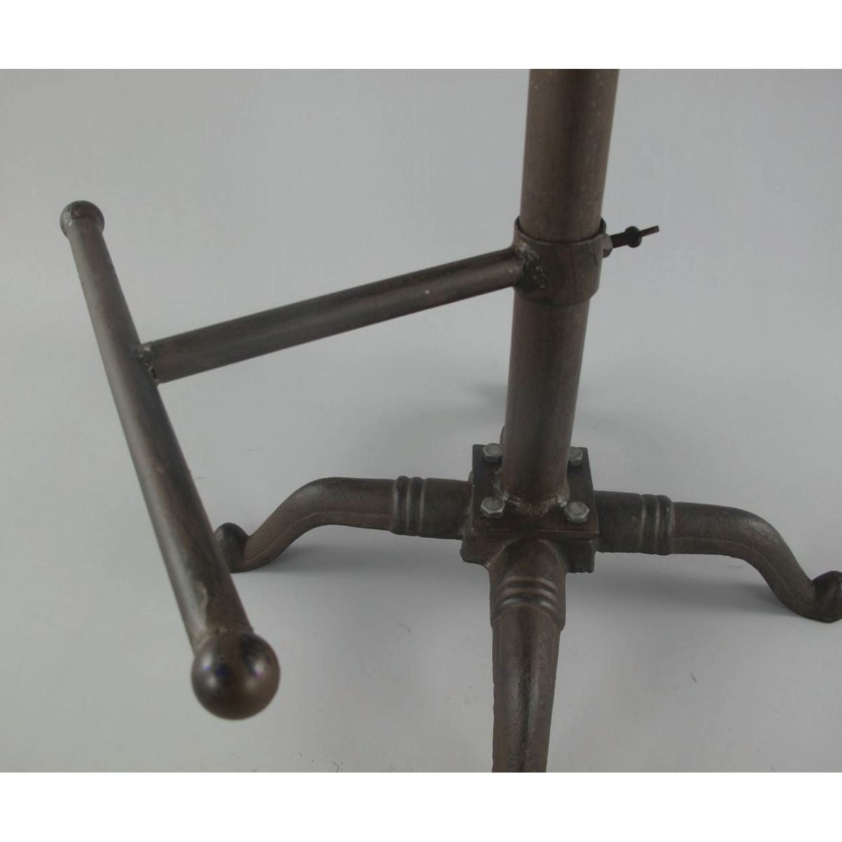 Industrie Stil Gusseisen Barhocker Rustikal Braun H. 75 cm