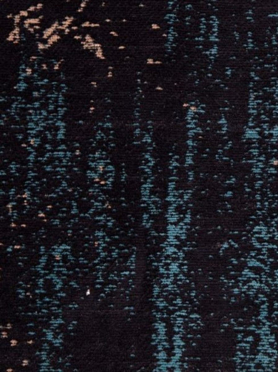 Wohnzimmer Teppich Vintage Blau / Mehrfarbig 160 x 240 cm - Rechteckiger Baumwoll Teppich - Wohnzimmer Deko Accessoires