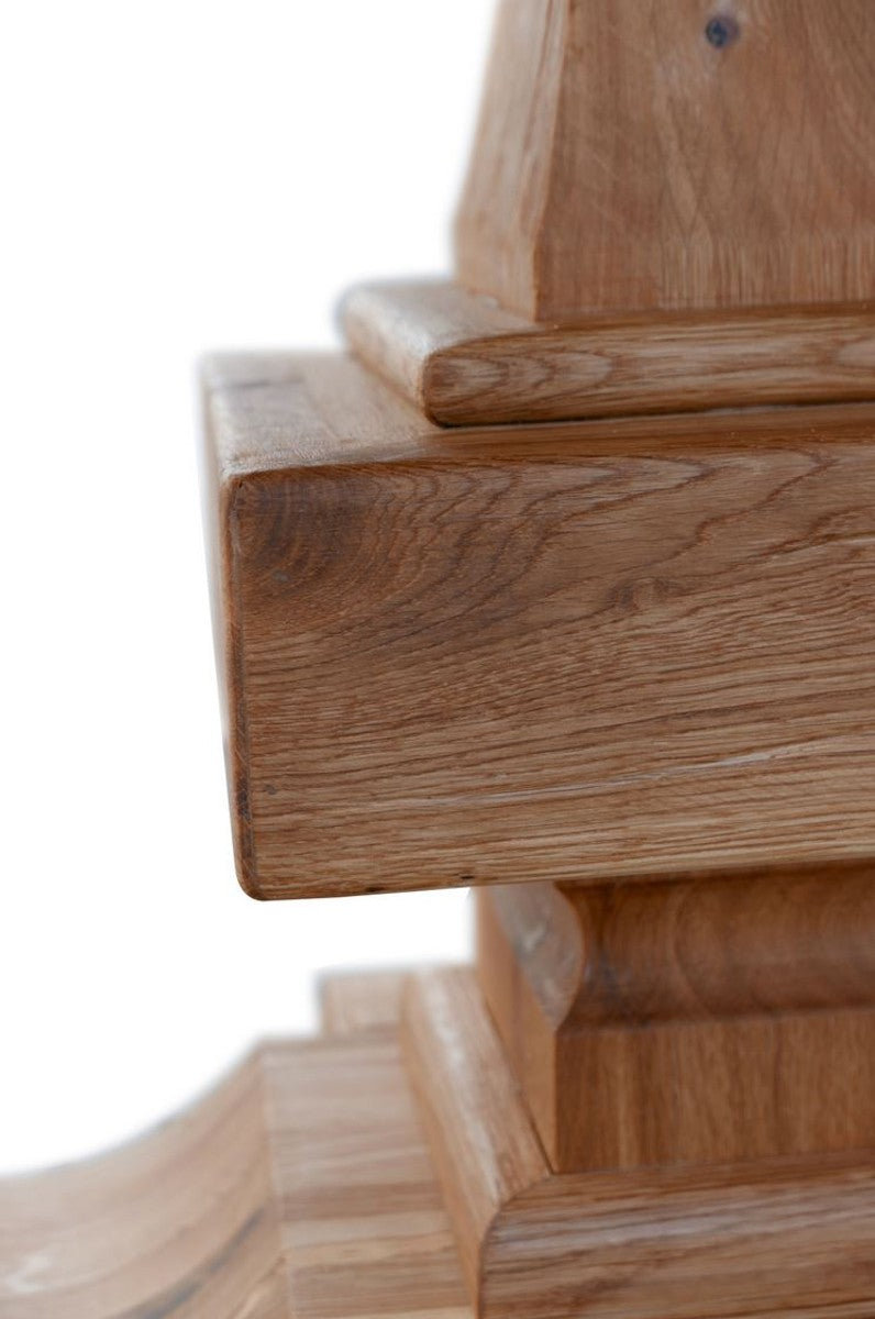 Massivholz Küchentisch - Verschiedene Größen & Farben - Runder Luxus Eichenholz Esstisch - Rustikale Esszimmer Möbel