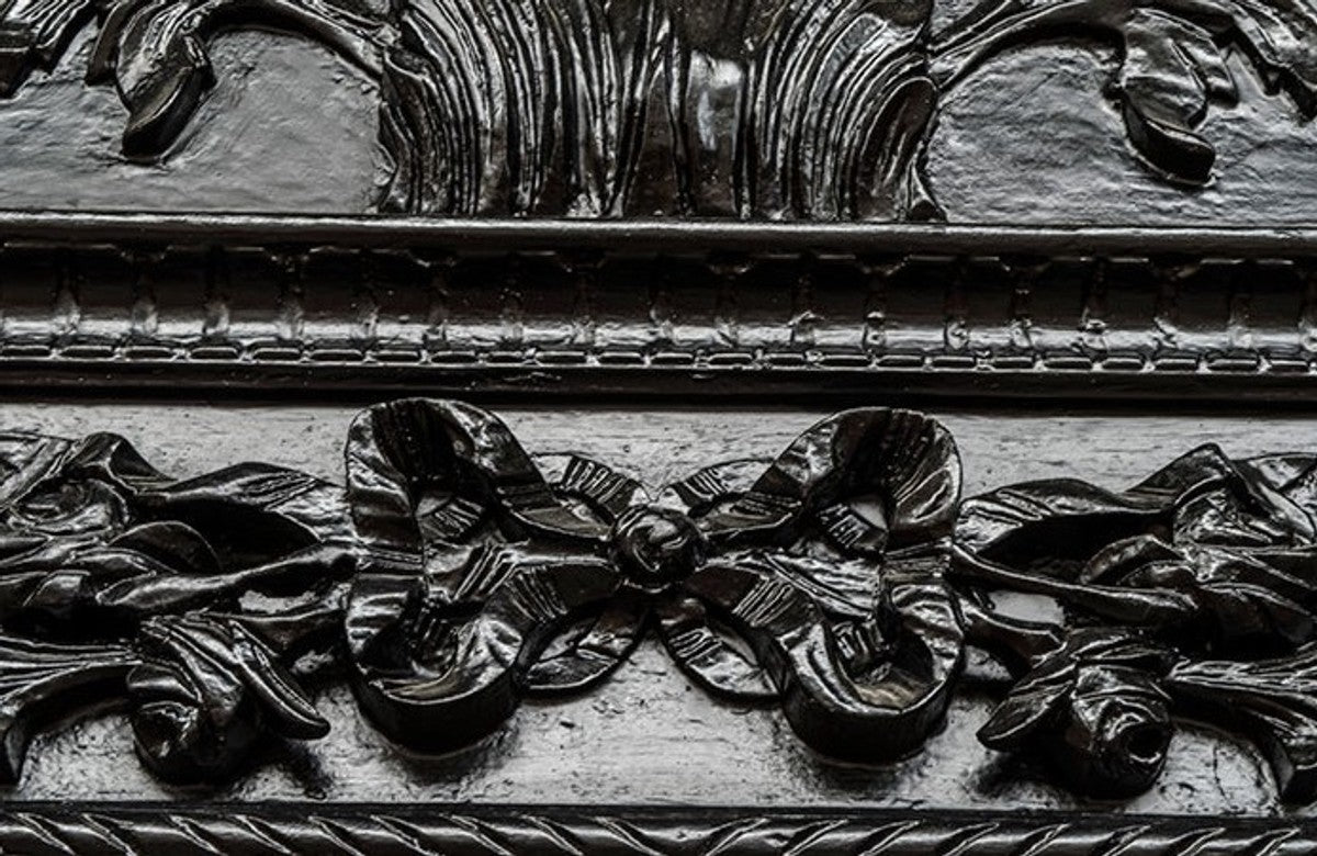 Gigantischer Barock Spiegel Löwe Schwarz H 270 cm B 165 cm - Edel & Prunkvoll