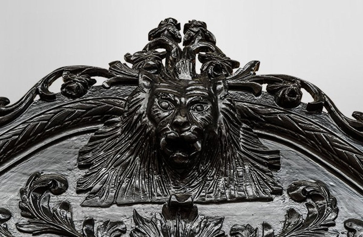 Gigantischer Barock Spiegel Löwe Schwarz H 270 cm B 165 cm - Edel & Prunkvoll