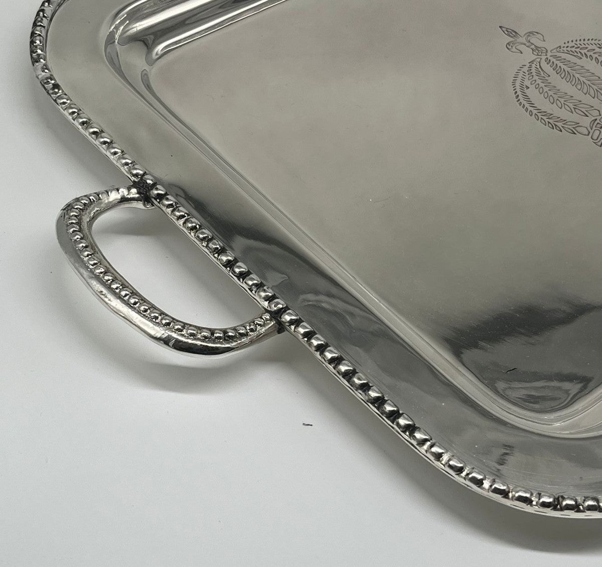 Pompöös by Luxus Barock Serviertablett Krone Silber 48 cm - designed by Harald Glööckler
