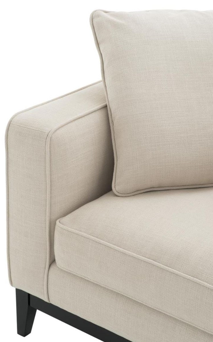 Luxus Wohnzimmer Sessel Naturfarbig 116 x 106 x H. 94 cm - Luxus Möbel