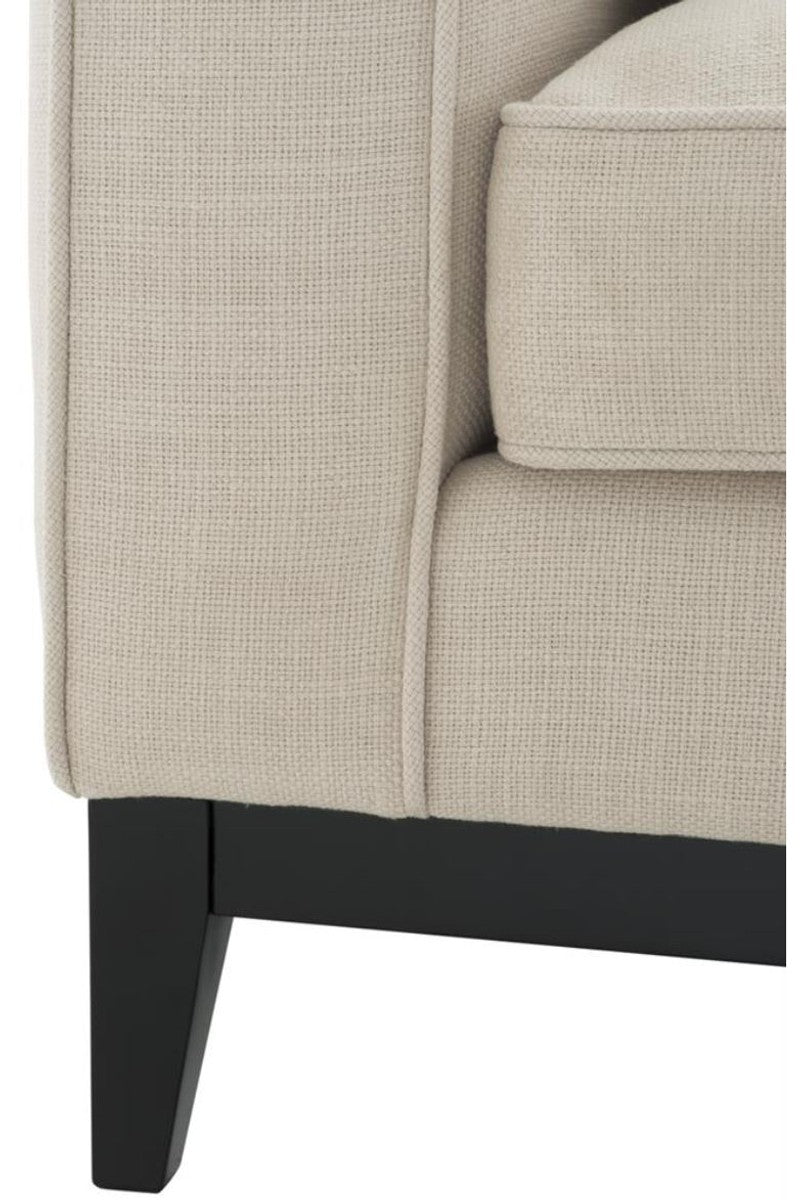 Luxus Wohnzimmer Sessel Naturfarbig 116 x 106 x H. 94 cm - Luxus Möbel