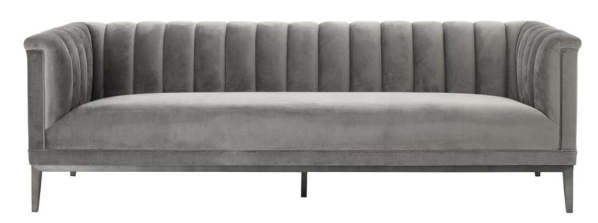 Sofa Grau 230 x 86 x H. 75 cm - Luxus Kollektion