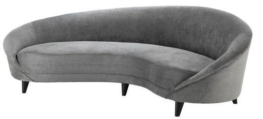 Designer Sofa Hellgrau 245 x 87 x H. 79 cm - Luxus Hoteleinrichtung