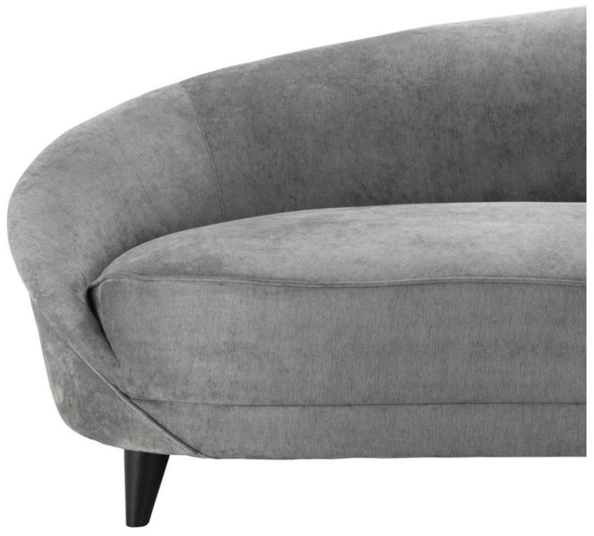 Designer Sofa Hellgrau 245 x 87 x H. 79 cm - Luxus Hoteleinrichtung