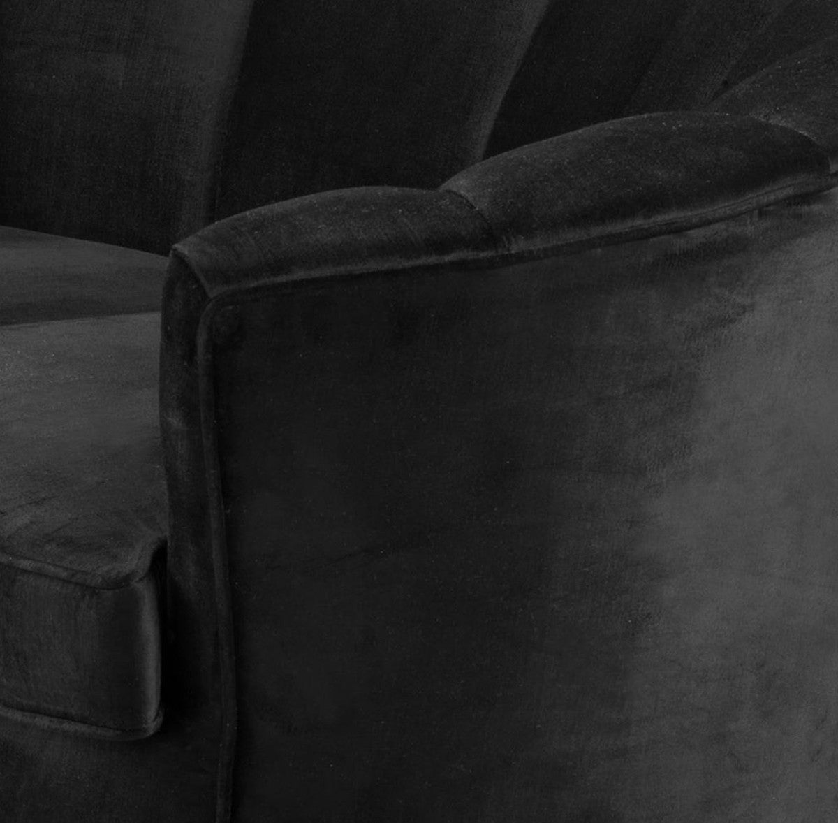 Designer Sofa Schwarz / Dunkelbronze 164 x 74 x H. 73 cm - Luxus Kollektion