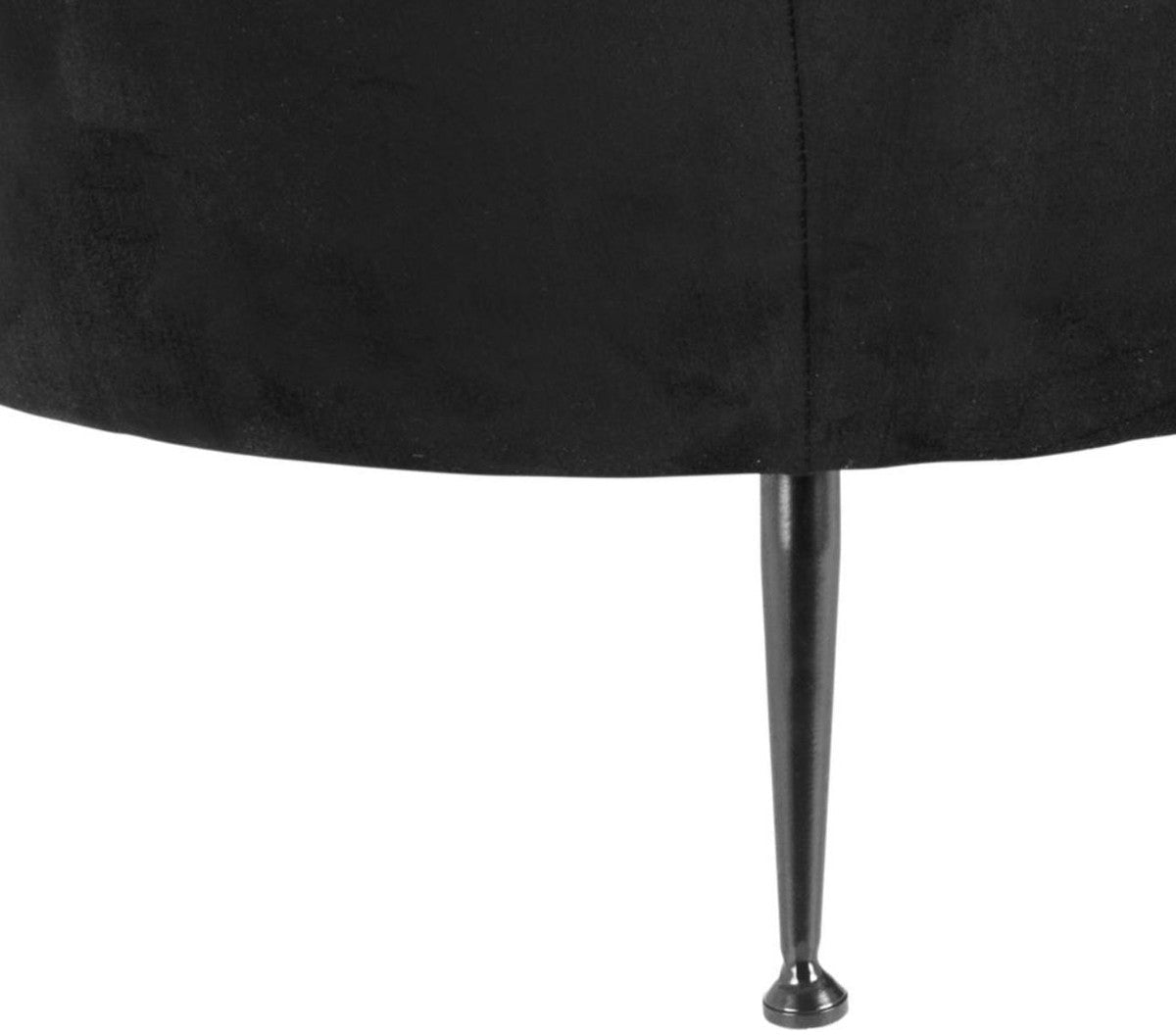 Designer Sofa Schwarz / Dunkelbronze 164 x 74 x H. 73 cm - Luxus Kollektion