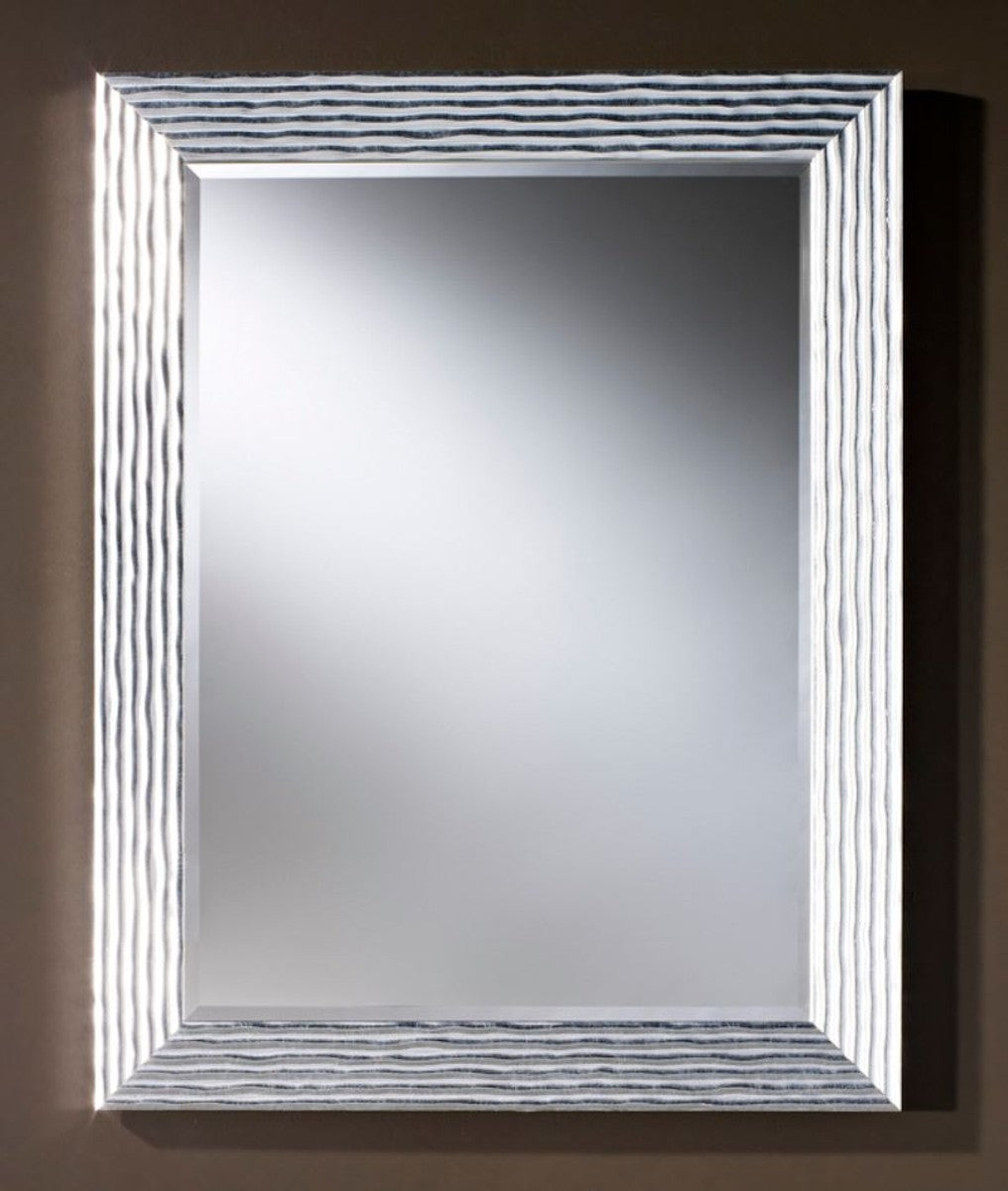 Luxus Wohnzimmer Spiegel Silber 86 x H. 111 cm - Designermöbel