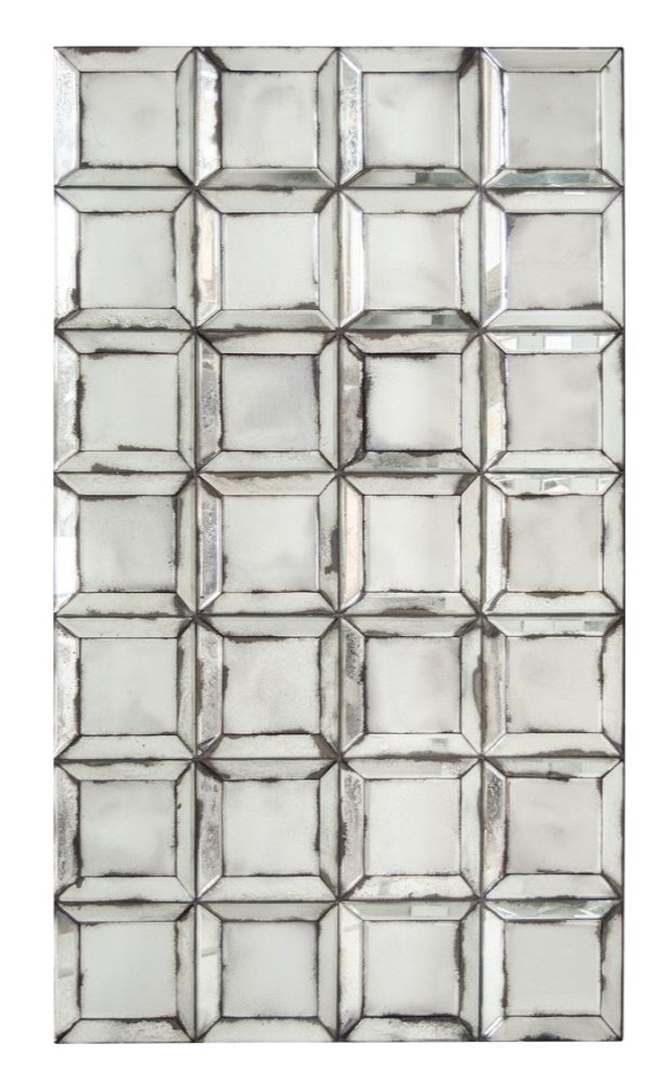 Designer Wandspiegel mit antikem Spiegelglas 80 x H. 140 cm - Wohnzimmer Spiegel