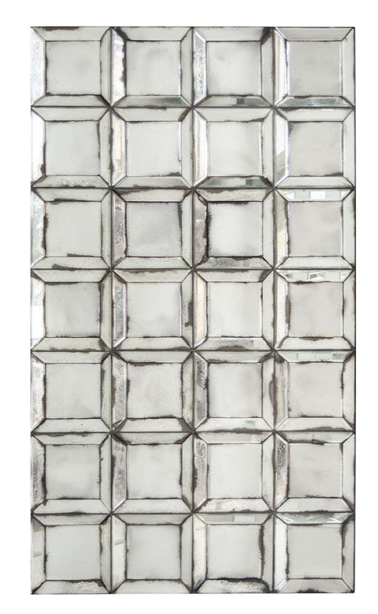 Designer Wandspiegel mit antikem Spiegelglas 80 x H. 140 cm - Wohnzimmer Spiegel