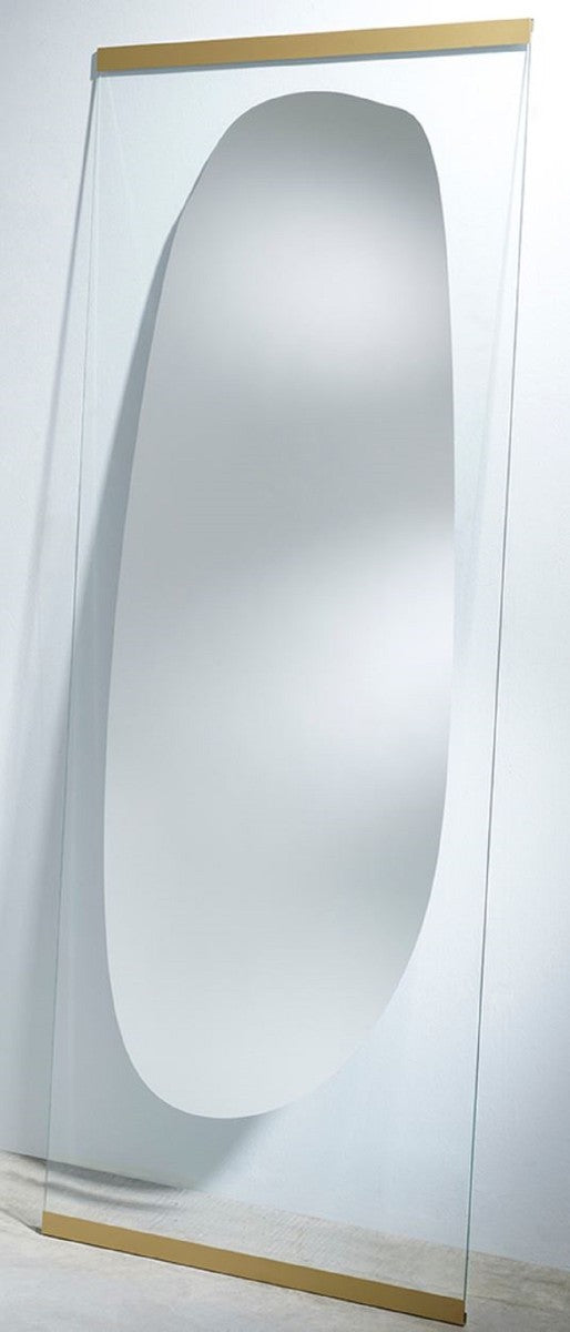 Designer Spiegel Gold 71 x H. 178 cm - Eleganter Wandspiegel - Luxus Kollektion