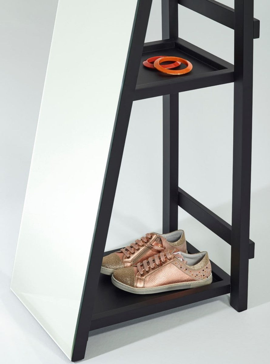 Standspiegel mit Regale 37 x 37 x H. 160 cm - Luxus Ankleidespiegel