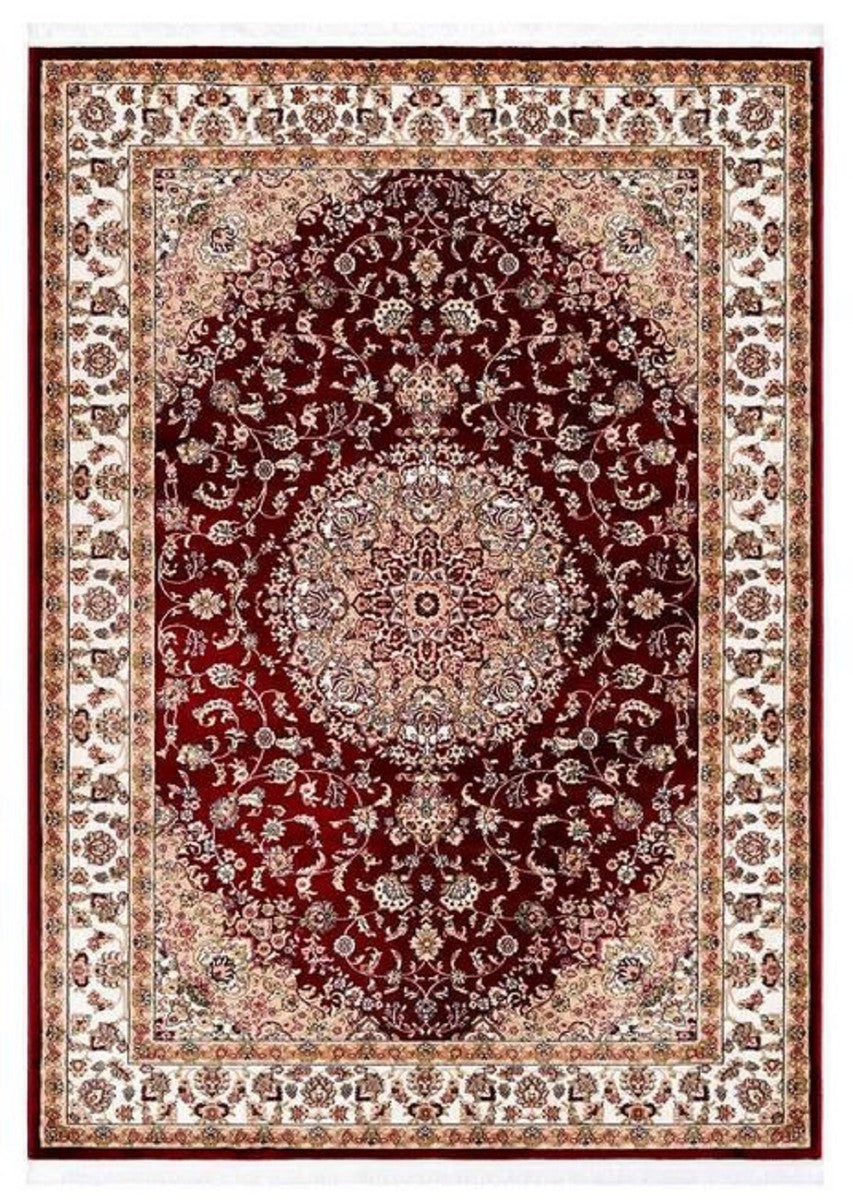 Teppich mit orientalischen Ornamenten Rot / Mehrfarbig - Verschiedene Größen - Wohnzimmer Teppich