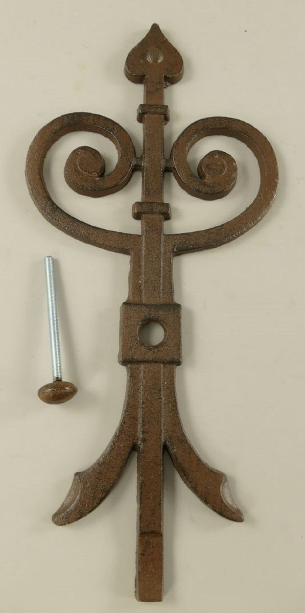 Wanddeko Anker Rustikal Braun 23 x 1,5 x H. 50 cm - Nostalgischer Metall Anker - Wohnzimmer Deko - Garten Deko - Terrassen Deko - Deko Accessoires