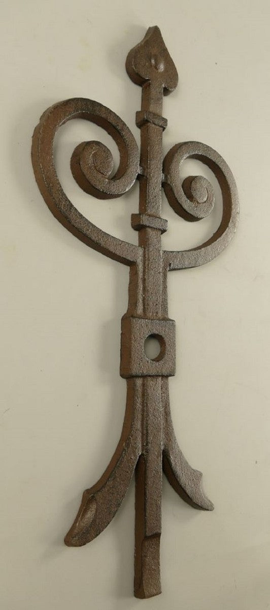 Wanddeko Anker Rustikal Braun 23 x 1,5 x H. 50 cm - Nostalgischer Metall Anker - Wohnzimmer Deko - Garten Deko - Terrassen Deko - Deko Accessoires