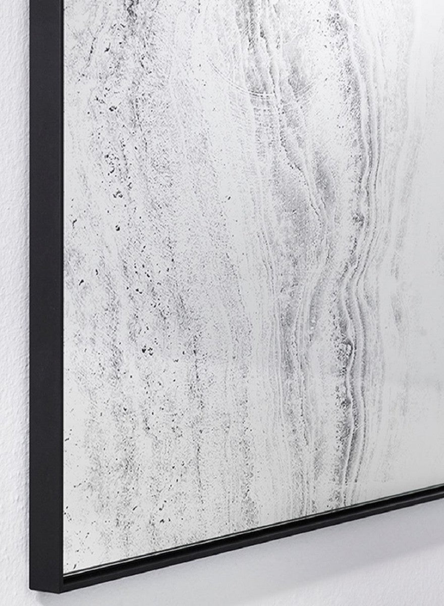 Designer Wandspiegel Schwarz 41 x 2 x H. 174 cm - Wohnzimmer Spiegel - Schlafzimmer Spiegel - Badezimmer Spiegel - Garderoben Spiegel - Luxus Kollektion