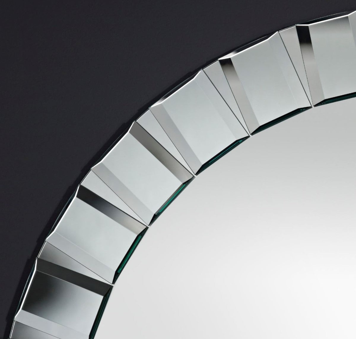 Spiegel / Wandspiegel Ø 100 cm - Luxus Wohnzimmer Accessoires