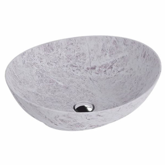 Luxus Waschbecken Schale Grau 41,5 cm - Badezimmer Accessoires
