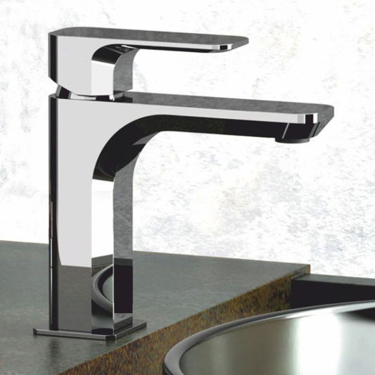 Luxus Waschtischarmatur Chrom H. 16,7 cm - Badezimmer Accessoires - Made in Italy