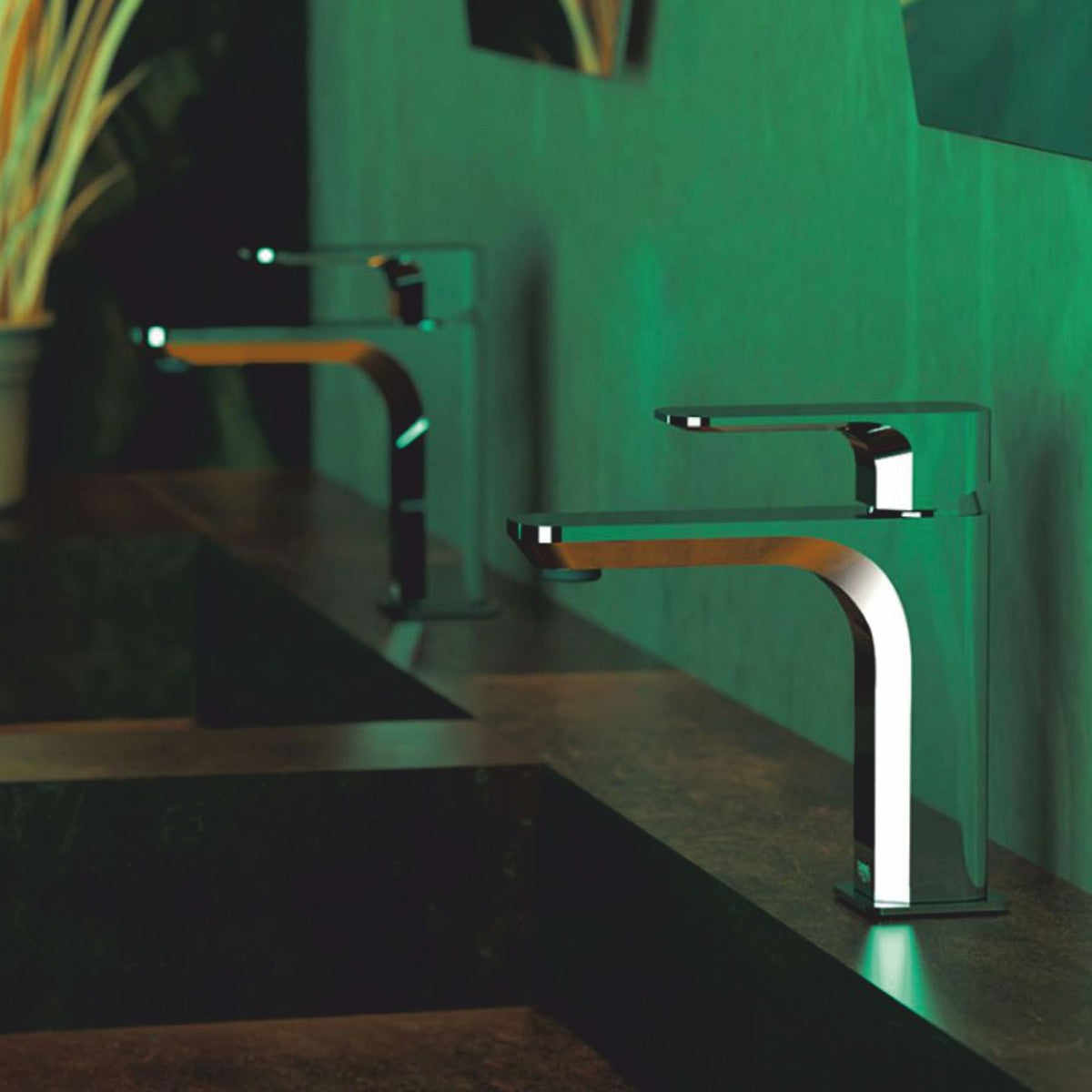 Luxus Waschtischarmatur Chrom H. 16,7 cm - Badezimmer Accessoires - Made in Italy