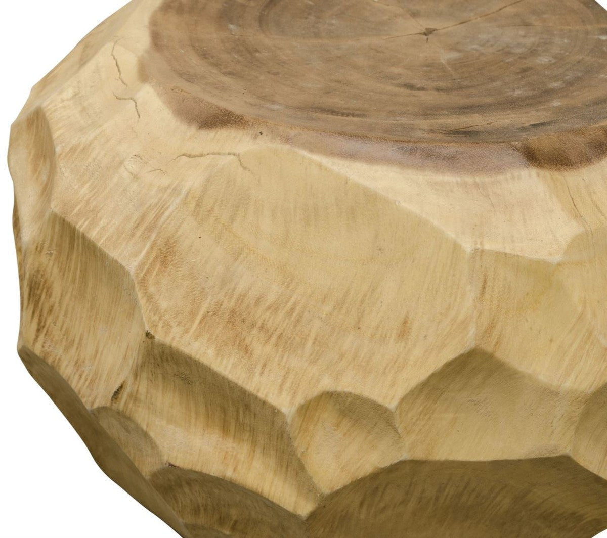 Luxus Wohnzimmer Beistelltisch Naturfarben - Designer Wohnzimmermöbel