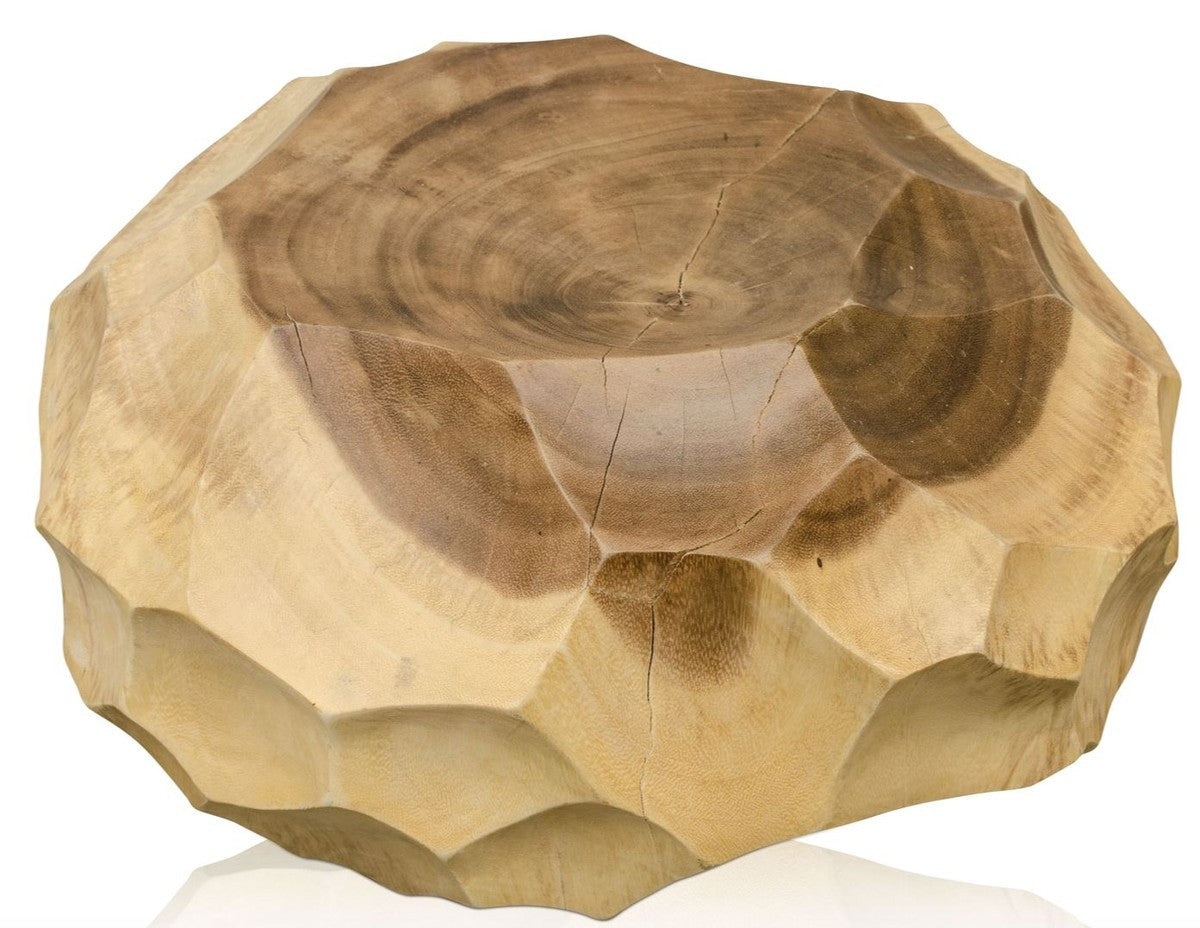 Luxus Wohnzimmer Beistelltisch Naturfarben - Designer Wohnzimmermöbel