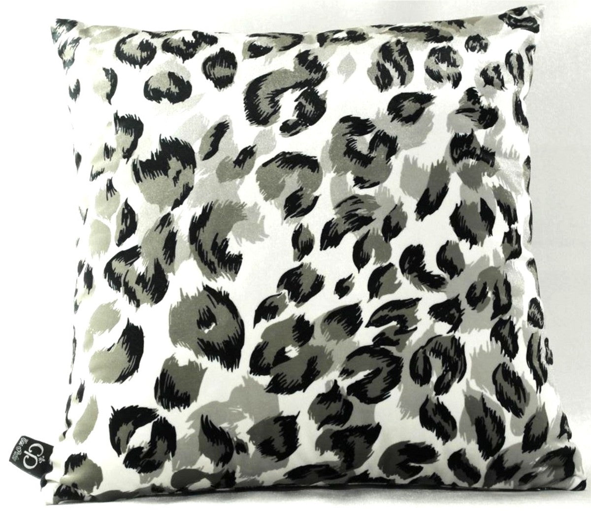 Luxus Wohnzimmer Deko Kissen Milwaukee Weiß / Schwarz / Grau 45 x 45 cm - Feinster Samtstoff - Luxus Kollektion