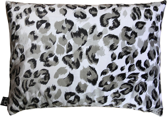 Luxus Wohnzimmer Deko Kissen Milwaukee Weiß / Schwarz / Grau 35 x 55 cm - Feinster Samtstoff - Luxus Kollektion