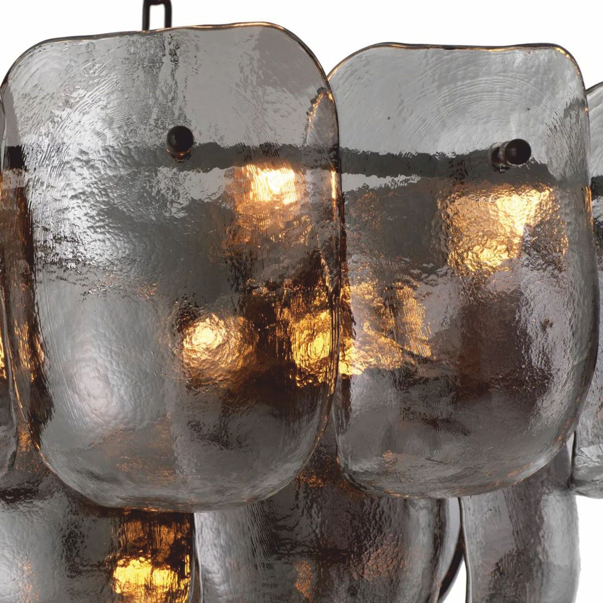 Luxus Wohnzimmer & Hotel Kronleuchter Grau / Bronze Ø 75 cm - Luxus Möbel