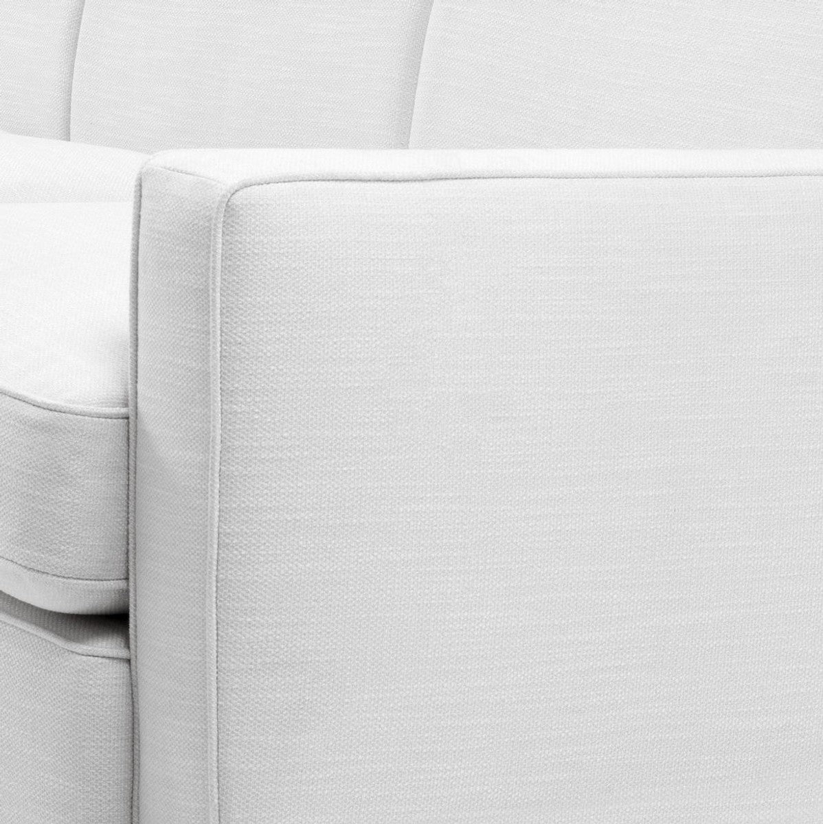 Luxus Wohnzimmer Sofa Weiß / Schwarz 229 x 94 x H. 82 cm - Luxus Wohnzimmer Möbel