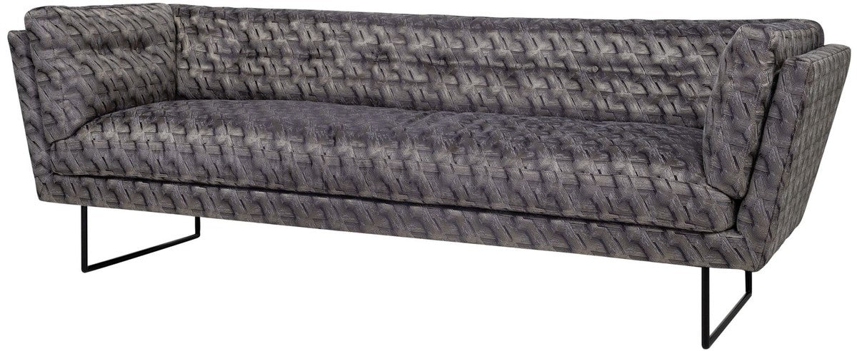 Luxus Wohnzimmer Sofa Bronze / Braun / Schwarz 230 x 87 x H. 78 cm - Wohnzimmermöbel