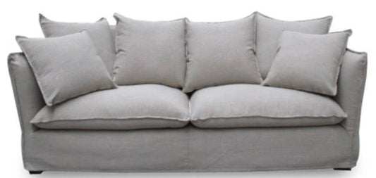 Luxus Wohnzimmer Sofa Grau 215 x 100 x H. 102 cm - Luxus Qualität