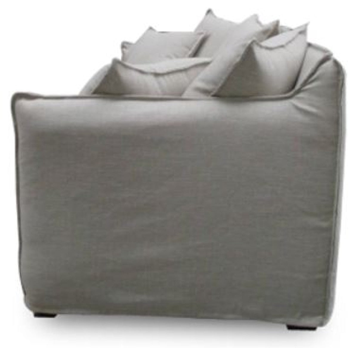 Luxus Wohnzimmer Sofa Grau 215 x 100 x H. 102 cm - Luxus Qualität