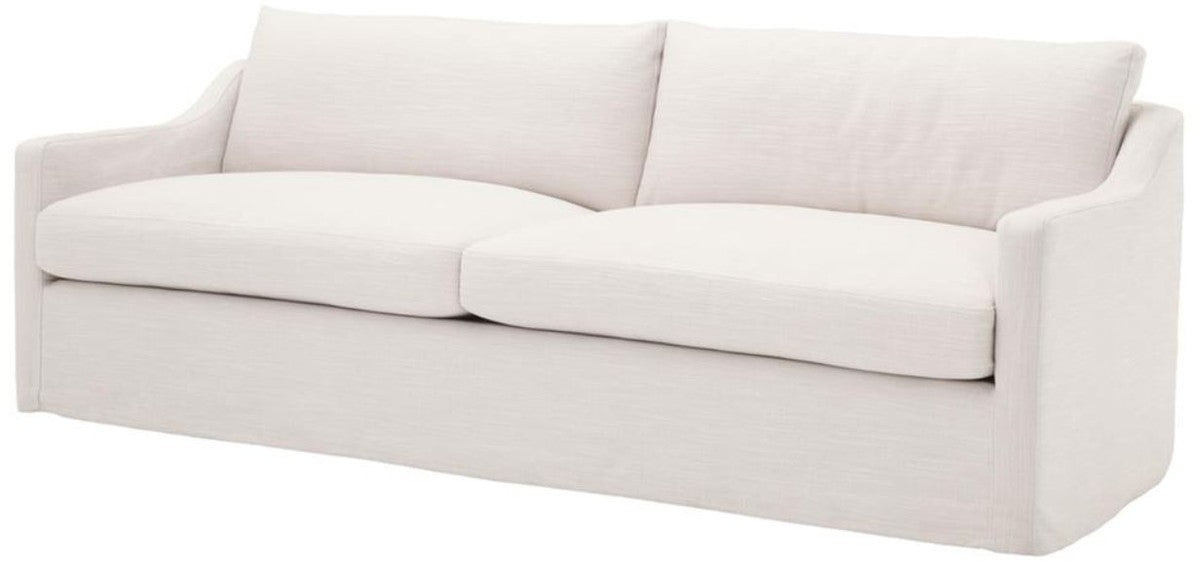 Luxus Wohnzimmer Sofa Weiß 230 x 100 x H. 75 cm - Wohnzimmermöbel