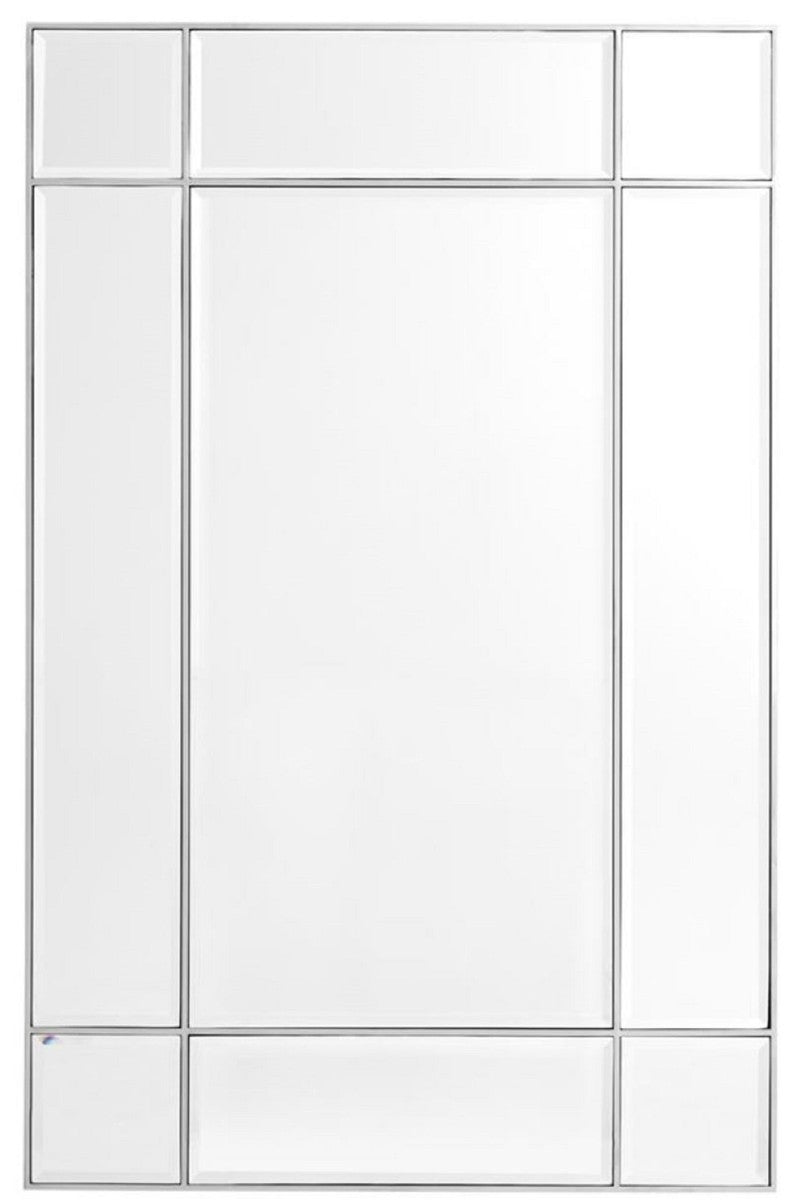 Luxus Wohnzimmer Spiegel / Wandspiegel Silber 90 x 3 x H. 140 cm - Luxus Möbel