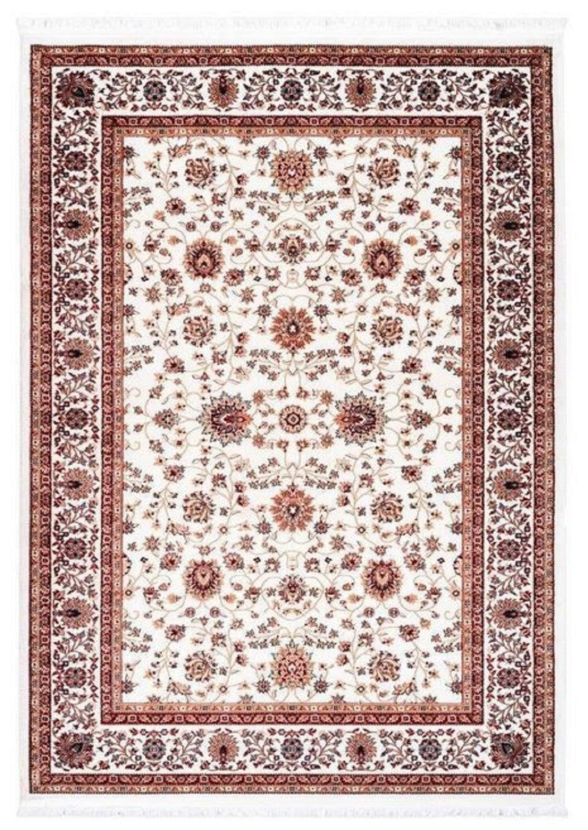 Wohnzimmer Teppich mit orientalischen Ornamenten Cremefarben / Mehrfarbig - Verschiedene Größen