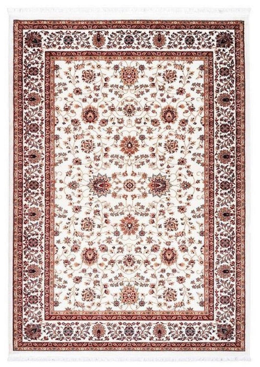 Wohnzimmer Teppich mit orientalischen Ornamenten Cremefarben / Mehrfarbig - Verschiedene Größen
