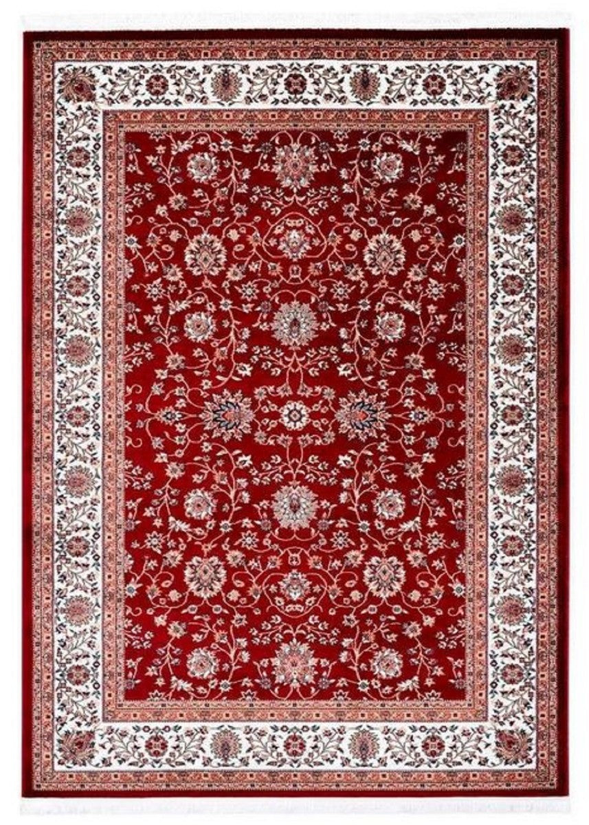 Wohnzimmer Teppich mit orientalischen Ornamenten Rot / Mehrfarbig - Verschiedene Größen