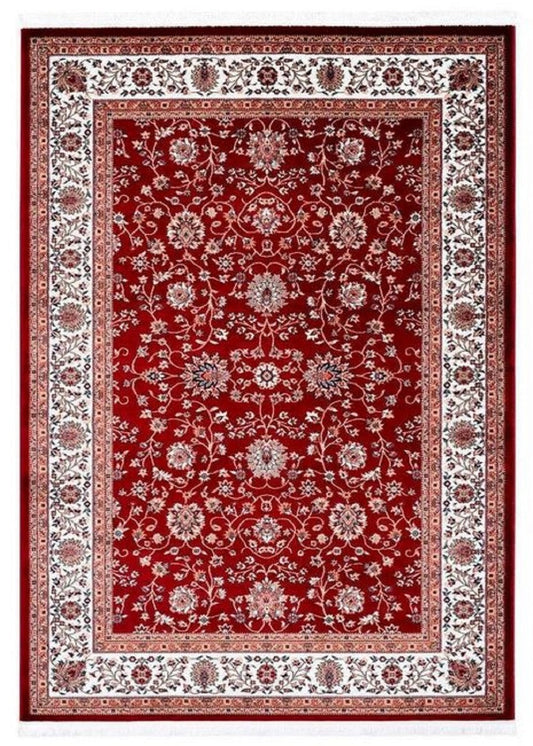 Wohnzimmer Teppich mit orientalischen Ornamenten Rot / Mehrfarbig - Verschiedene Größen